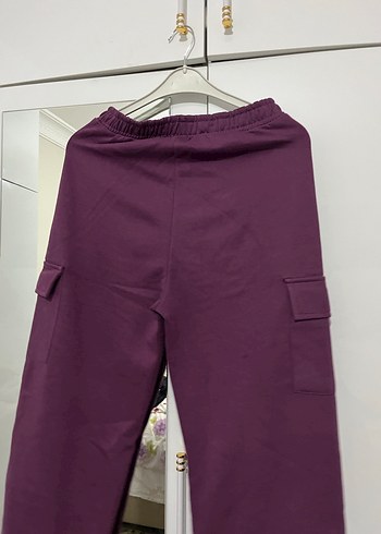 Mor Kadın Rahat Kesim Midi Eşofman - Görsel 3