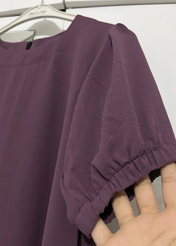 Mor Kadın Uzun Kollu Uzun Elbise - Görsel 2