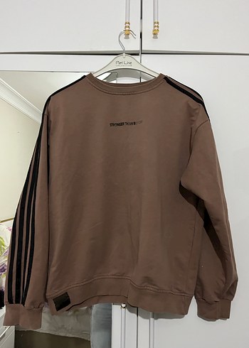 Kahverengi Kadın Sweatshirt Uzun Kollu - Görsel 2