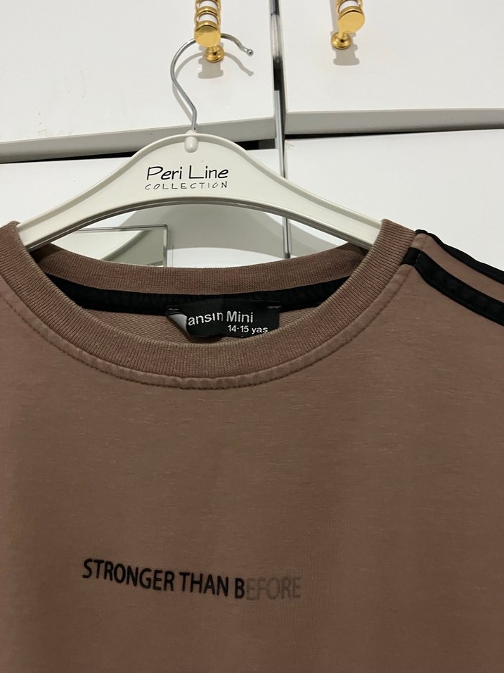 Kahverengi Kadın Sweatshirt Uzun Kollu - Görsel 4