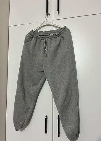 Gri Kadın Mini Rahat Kesim Eşofman - Görsel 3