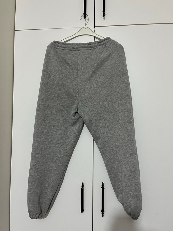 Gri Kadın Mini Rahat Kesim Eşofman - Görsel 4