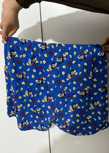 Mavi Desenli Hamile Şortu - Görsel 2