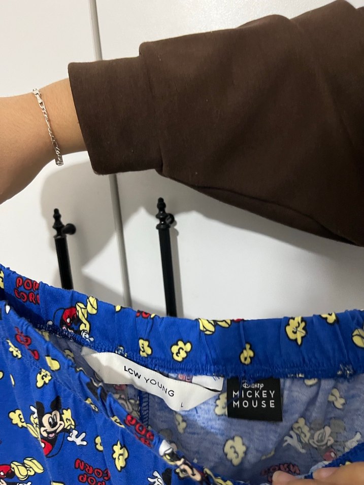 Mavi Desenli Hamile Şortu - Görsel 3