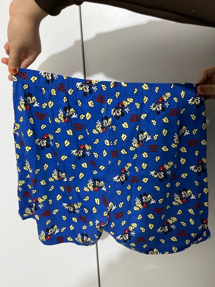 Mavi Desenli Hamile Şortu - Görsel 2