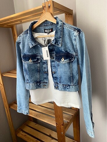 Crop kot ceket