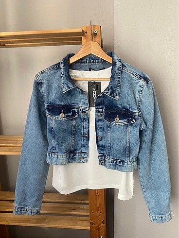 l Beden Crop kot ceket