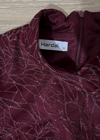 Bordo tesettür abiye - Görsel 3