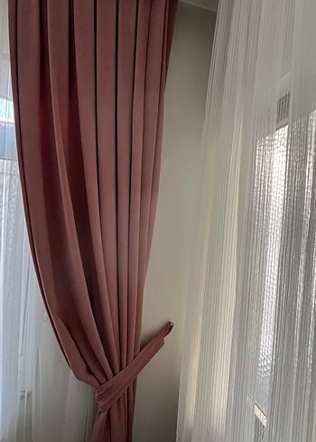 Gül kurusu fon perde - Görsel 3