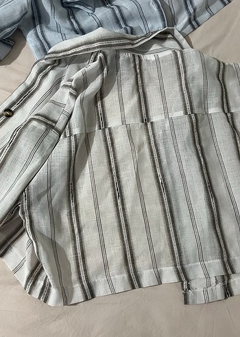 2 adet crop yazlık ince gömlek - Görsel 2