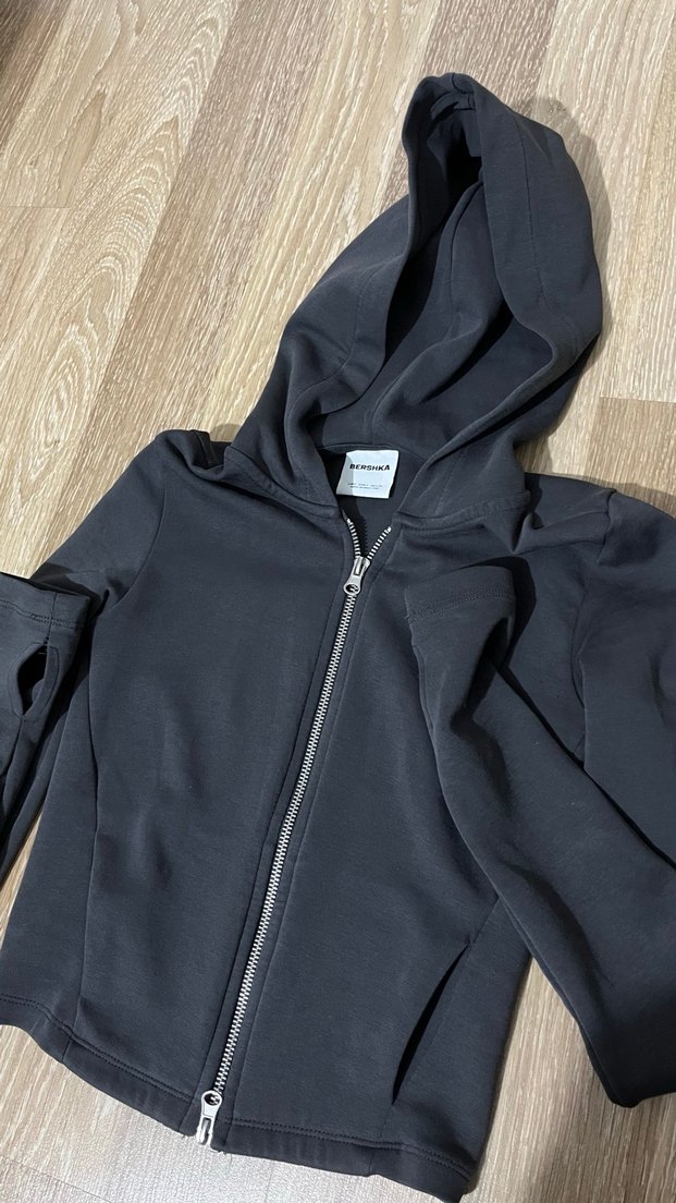 Fermuarlı kapüşonlu ceket - Görsel 2