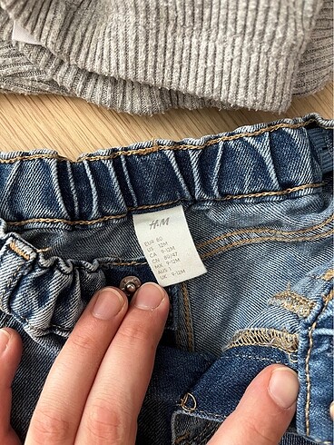 H&M kalp cepli kot pantolon