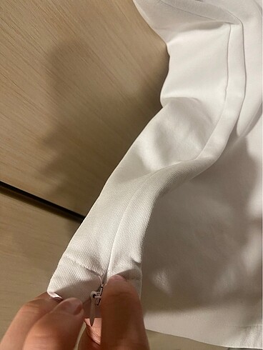 Zara Beyaz İNCE Eşofman Paçaları Fermuarlı - Görsel 2