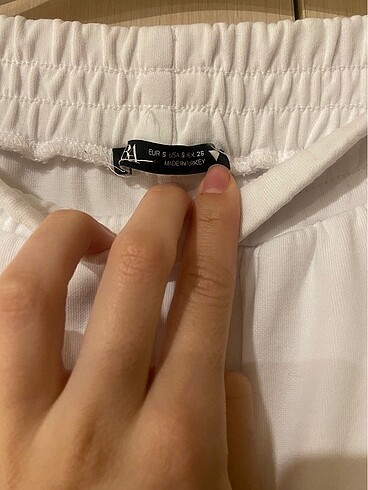 Zara Beyaz İNCE Eşofman Paçaları Fermuarlı - Görsel 3