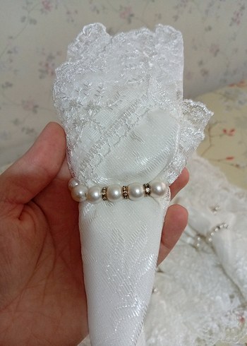 kenar dantellı desenlı Beyaz masa Örtüsü - Görsel 7