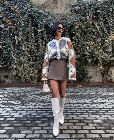 Zara Zara asimetrik şort etek