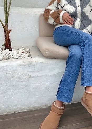 Mavi jeans yırtmaçlı jean pantolon - Görsel 6