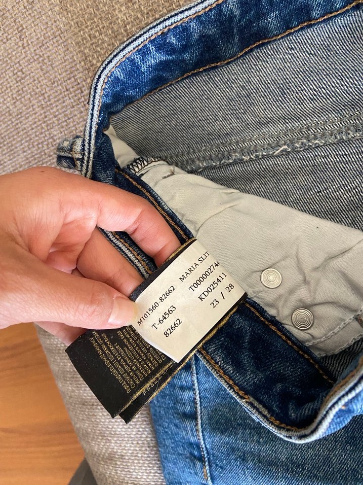 Mavi jeans yırtmaçlı jean pantolon - Görsel 3