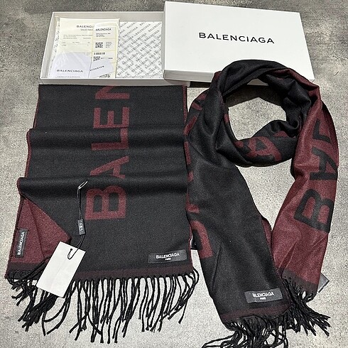 Balenciaga İthal Kaşmir Pamuk Unisex Şal