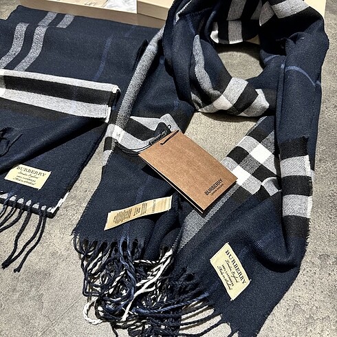 Beden Burberry İthal Kaşmir Pamuk Unisex Şal