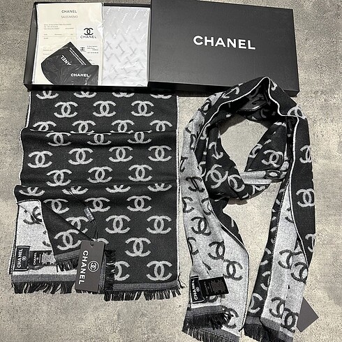 Chanel İthal Kaşmir Pamuk Unisex Şal