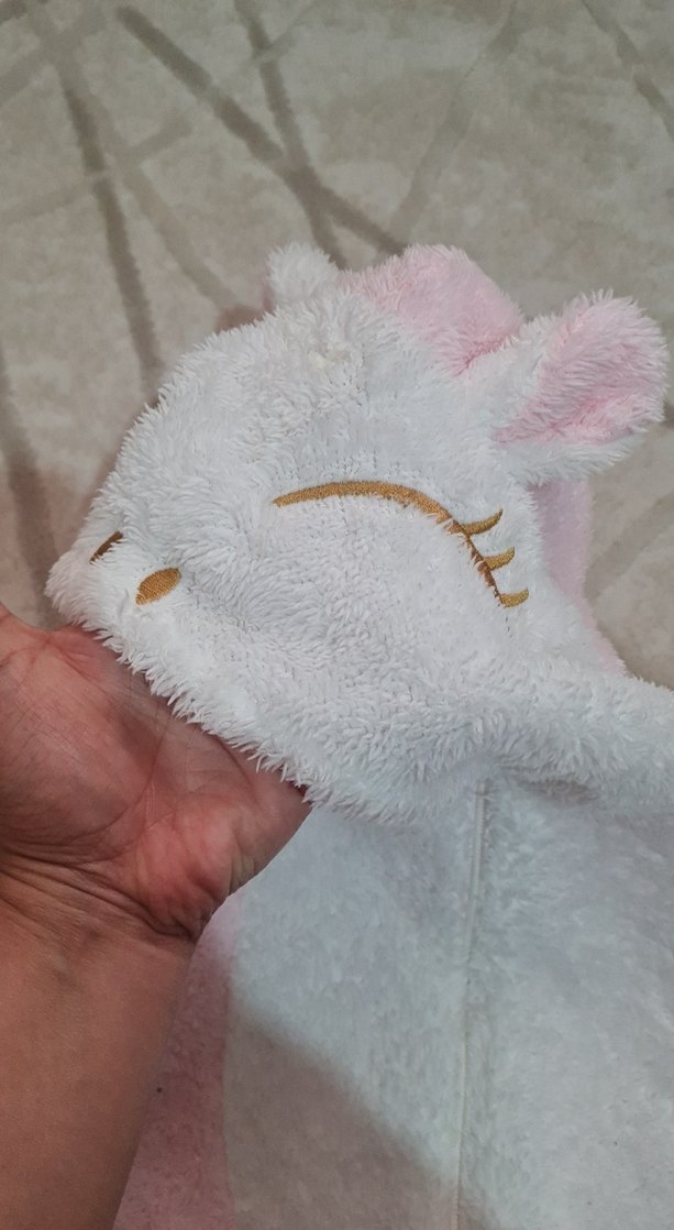 Pembe Kürklü Bebek Kız Tulumu Kapüşonlu - Görsel 3