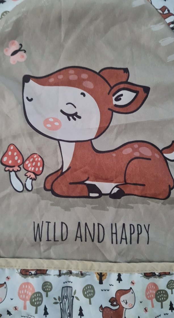 bambi desenli mama ve etkinlik önlüğü 2 adet - Görsel 4