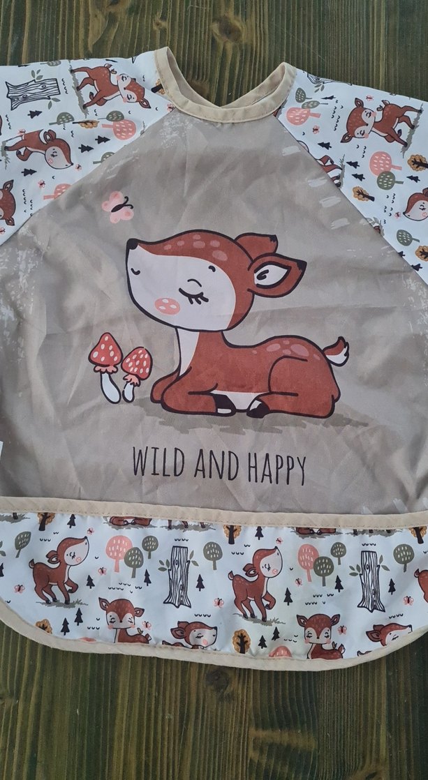 bambi desenli mama ve etkinlik önlüğü 2 adet - Görsel 2