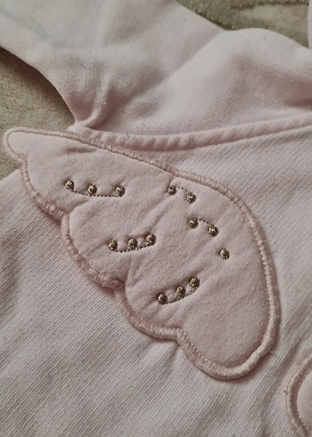 pembe melek kanatlı tulumu yenidoğan 0-3 ay - Görsel 6