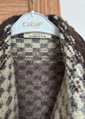 Uzun Örgü Bohem Kadın Kaban - Görsel 3