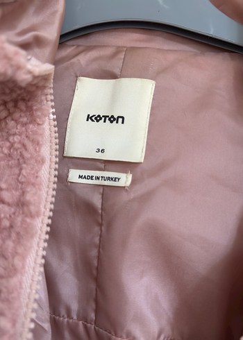 Pembe Peluş Kadın Ceket - Görsel 2