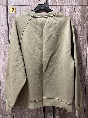 xs Beden Pull And Bear yeşil/haki sweatshirt