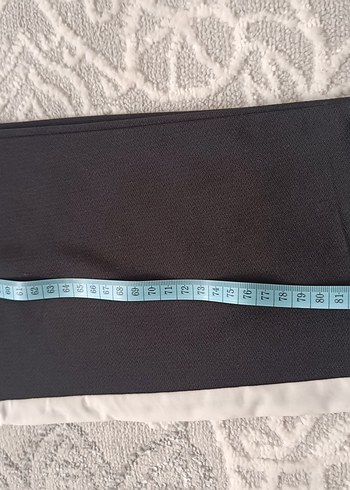 38 Beden siyah Renk Kemerli Siyah Kadın Kumaş Pantolon