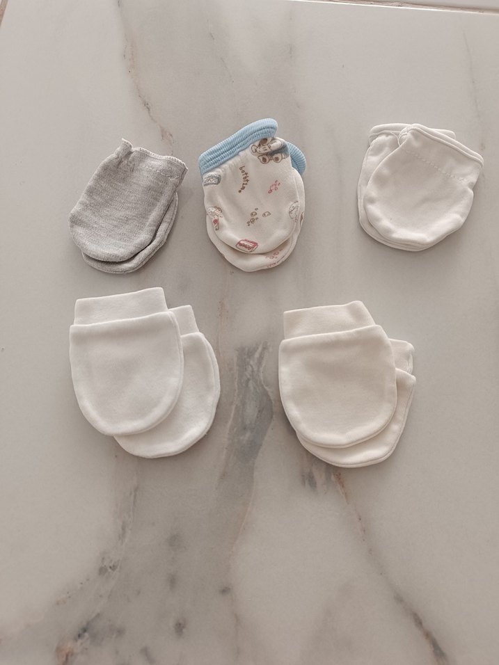 Bebek Pamuklu Beyaz Eldiven - Görsel 3