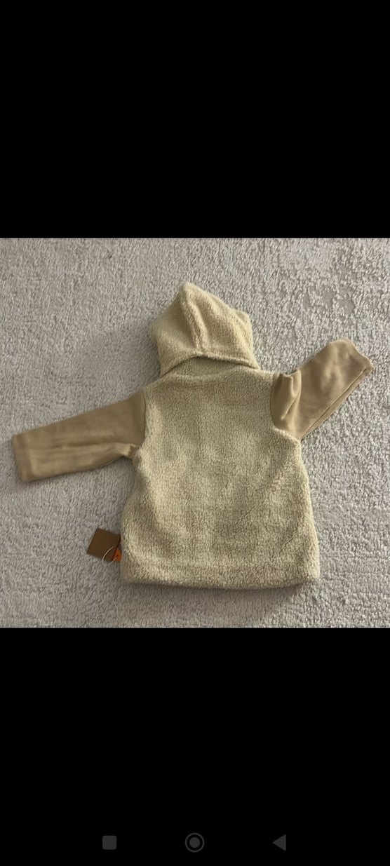 Bej Kapüşonlu Erkek Çocuk Mont - Görsel 4