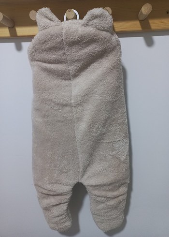 Bej Bebek Peluş Battaniye kundak - Görsel 2