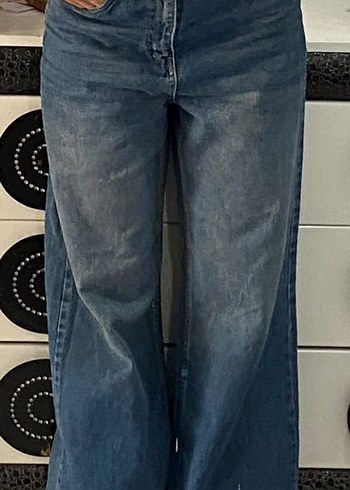 Diğer Yuksek Bel Mavi Denim Jean