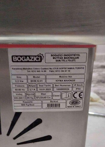  Beden Renk Kyma makinesi 