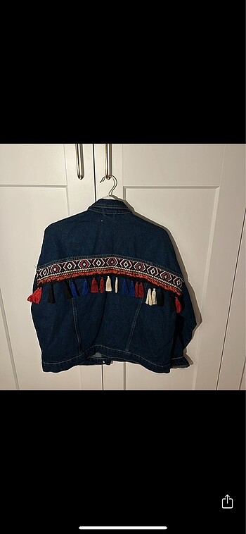 Püsküllü oversize ceket