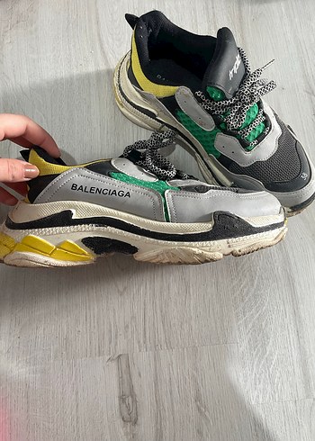 Gri Yılan Desenli Spor Kadın Sneakers - Görsel 2