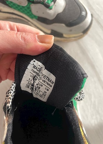 Gri Yılan Desenli Spor Kadın Sneakers - Görsel 3