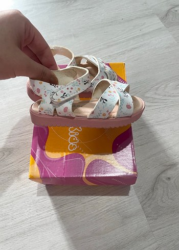 Kız Çocuk Çok Renkli Bohem Desenli Sandalet - Görsel 3