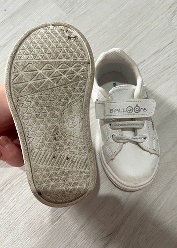 Kız Çocuk Beyaz Cırt Cırtlı Sneakers - Görsel 2