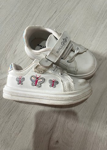 Kız Çocuk Beyaz Cırt Cırtlı Sneakers - Görsel 3