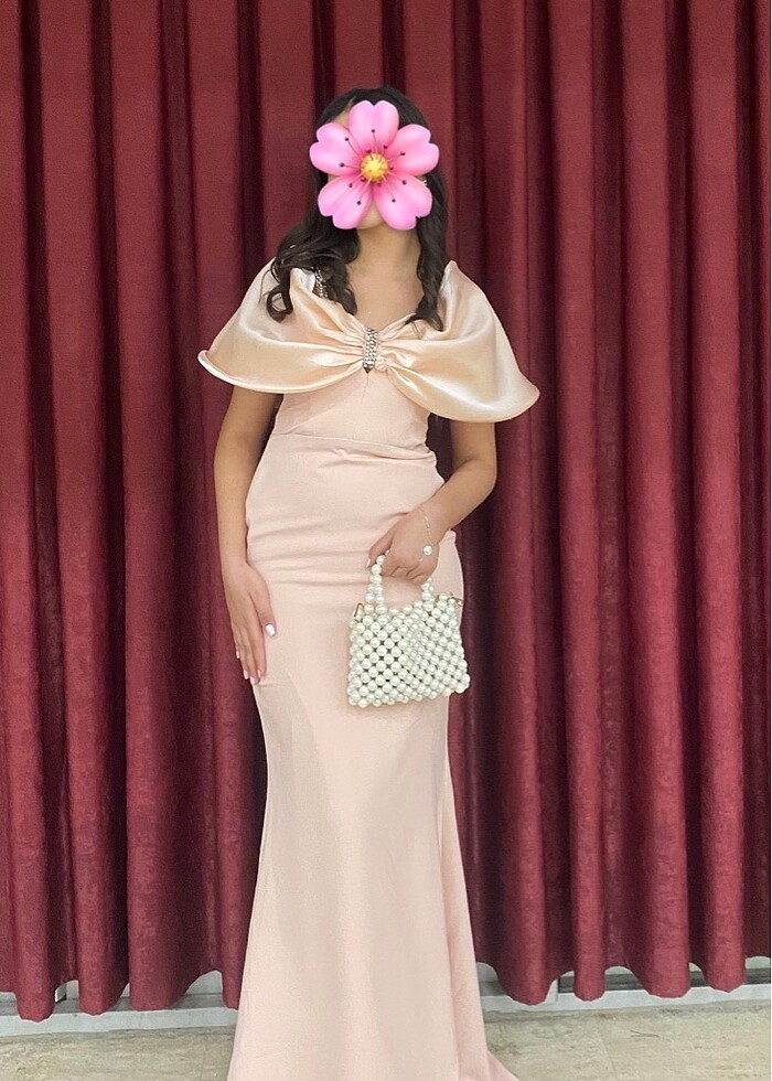 Pembe şık abiye - Görsel 3