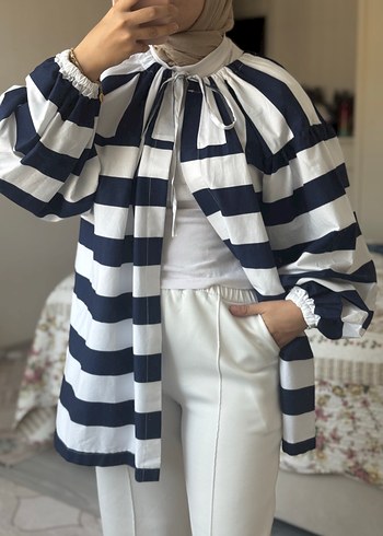 l Beden Zebra Desenli Midi Kadın Tunik