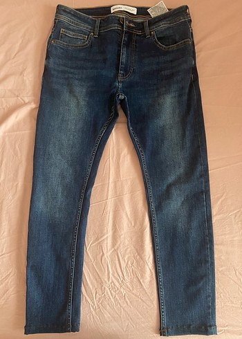 Erkek Lacivert Regular Fit Denim Jean