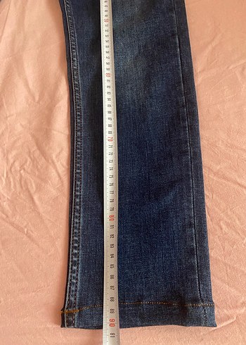 42 Beden lacivert Renk Erkek Lacivert Regular Fit Denim Jean