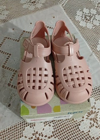 İgor Kız Çocuk Pembe Cırtlı Sandalet - Görsel 2
