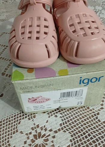 İgor Kız Çocuk Pembe Cırtlı Sandalet - Görsel 3